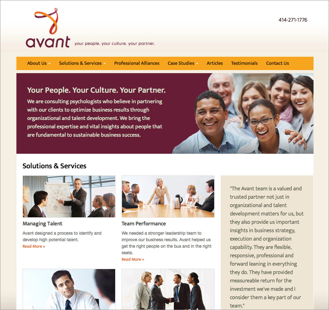 Avant Leadership Website
